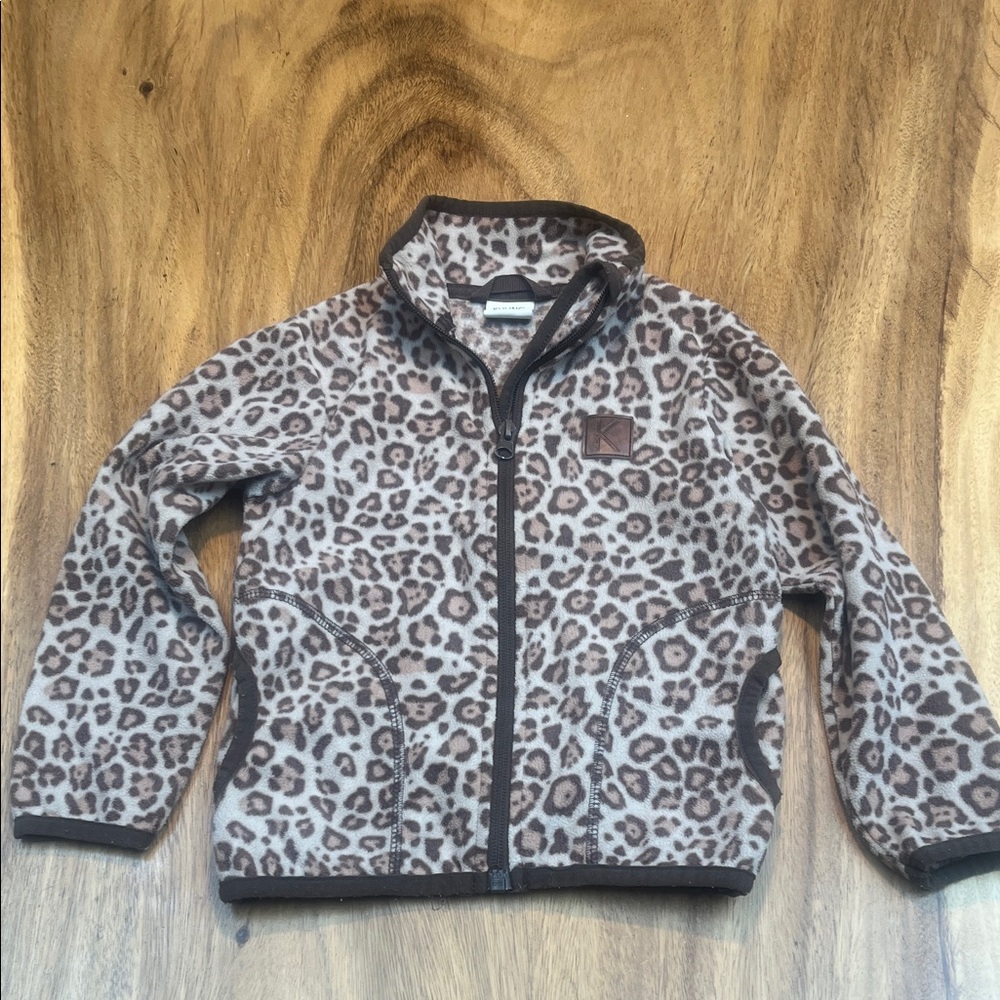 3/$15 KULING Leopard Print Fleece Jacket